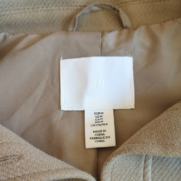 H&M Women's Tan Oversized Shacket Utility Jacket - Picture 2 of 7